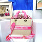 Luxurious Designer-Inspired Handbag with Signature Logo Accent