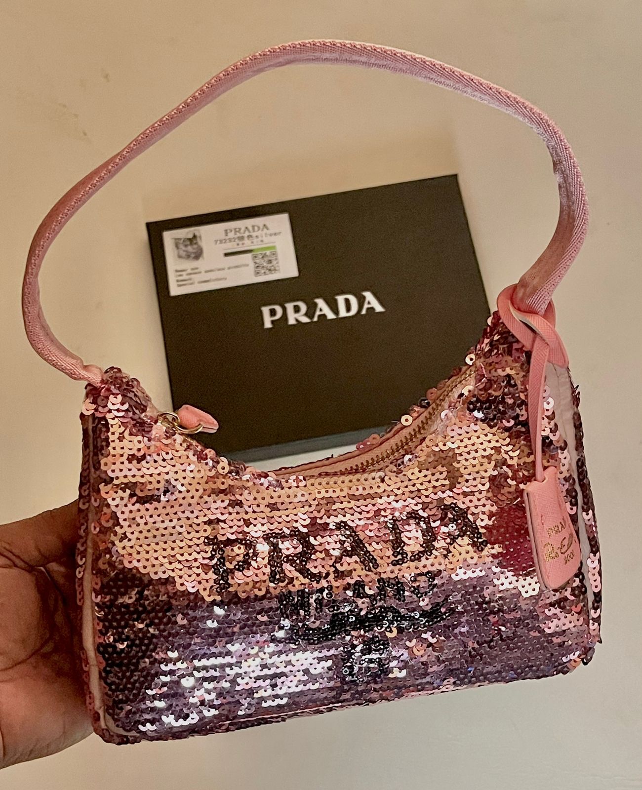 Sequin Embellished Handbag